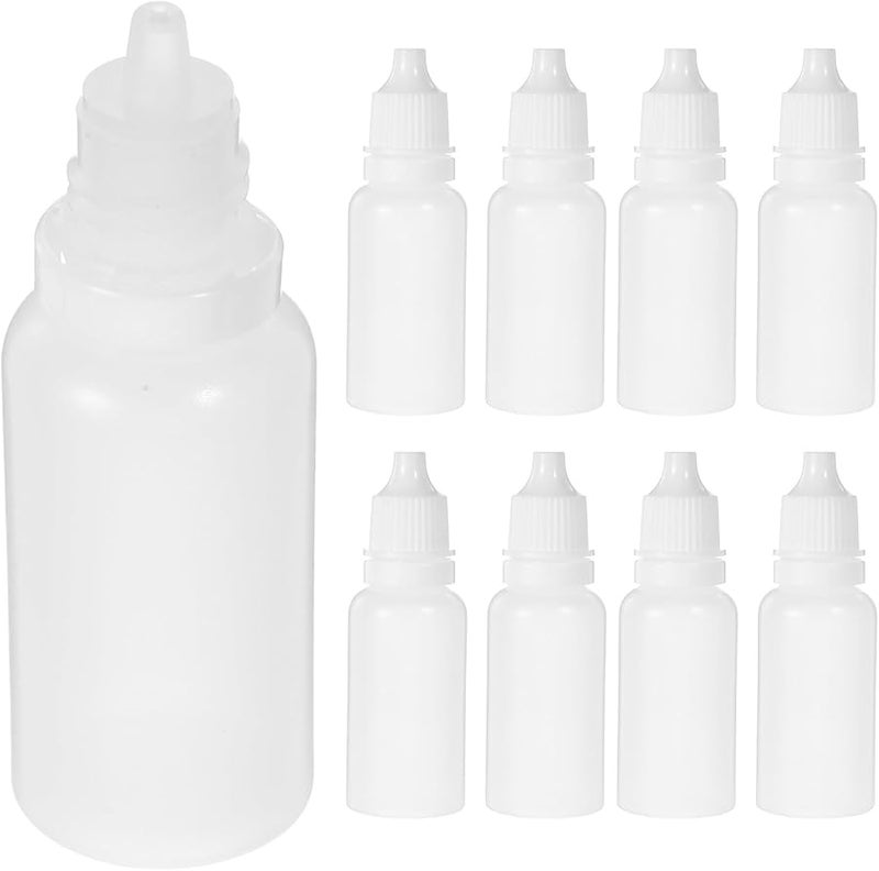 Reusable Plastic Dropper Bottles 15ml 12 Pack With Caps For Eye Drops And Travel Storage - Image 1