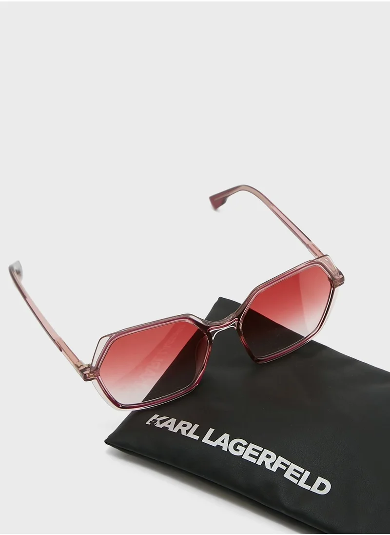 Karl Lagerfeld Modified Rectangle Sunglasses