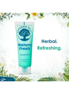 BERGMAN KELLY Travel Size Hotel Shampoo (1 Fl Oz, 100 Pk, Nature Fresh), Delight Your Guests With Refreshing & Soothing Shampoo Hotel Amenities, Mini & Small Size Luxury Shampoo In Bulk  - Image 3