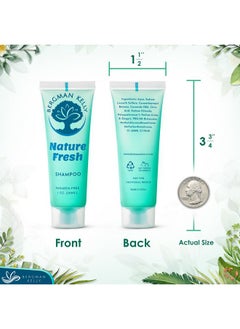 BERGMAN KELLY Travel Size Hotel Shampoo (1 Fl Oz, 100 Pk, Nature Fresh), Delight Your Guests With Refreshing & Soothing Shampoo Hotel Amenities, Mini & Small Size Luxury Shampoo In Bulk  - Image 4