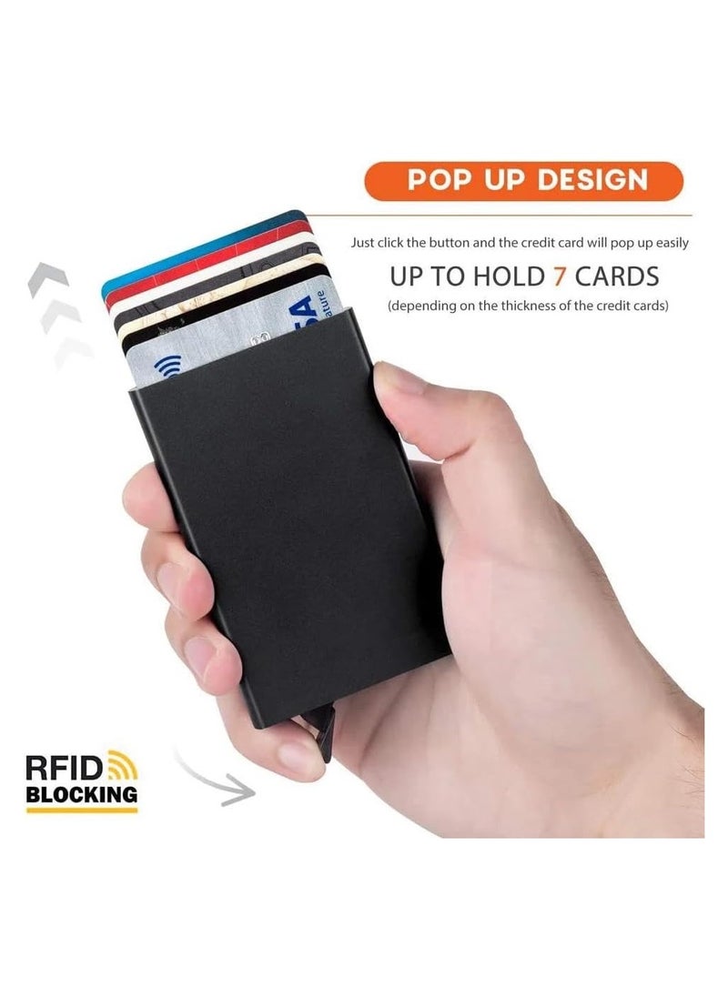 Smart Wallet and Card Holder Stylish Metal Card Holder with Ball Eject Button, Small Durable Business Card Credit ID Wallet for Men Women Adults - pzsku/Z8E7C0B0D863C3396DD42Z/45/_/1734010570/8d3331c9-1011-476f-9de4-eea1170f1110