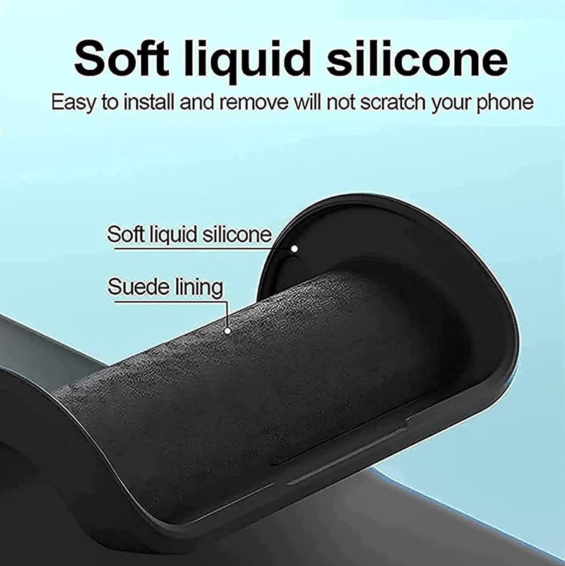Back Cover Case Compatible with Vivo V25 / Vivo V25E Soft Silicone Gel Rubber Shockproof Matte Finish Inner Cloth Lining with Camera Protection (Black) - Image 3