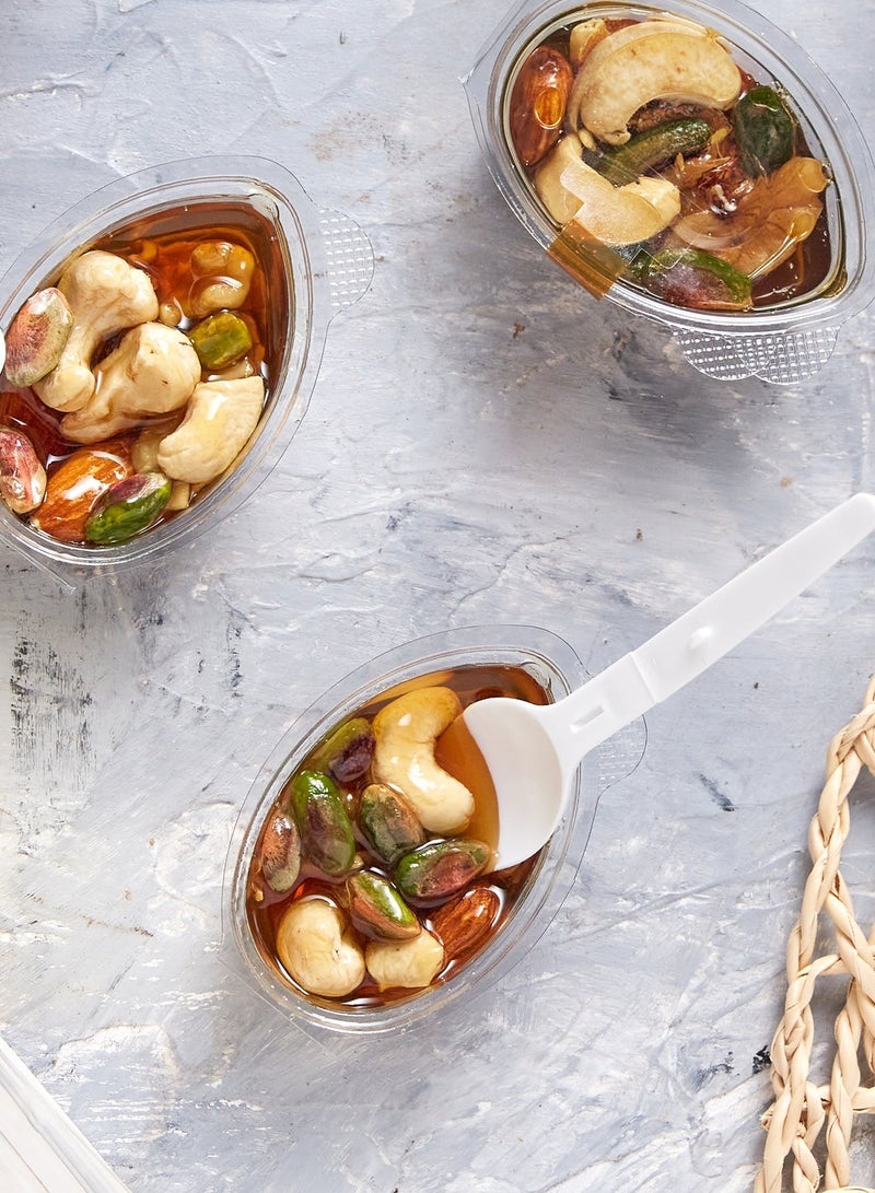 Al Malaky Royal Natural Sidr Honey With Fresh Nuts And Spoon - 6 Pieces - Image 4