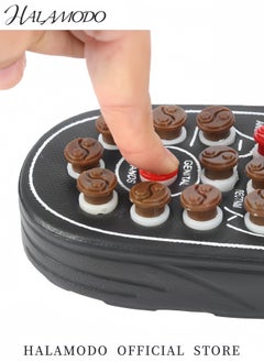 HALAMODO Acupressure Massage Slippers Pressure Point Massage Mat Slippers Foot Massager Shoes for Heel Pain Tension Relief Foot Reflexology Sandals Relaxation Gifts for Mom & Dad & Parents  - Image 3
