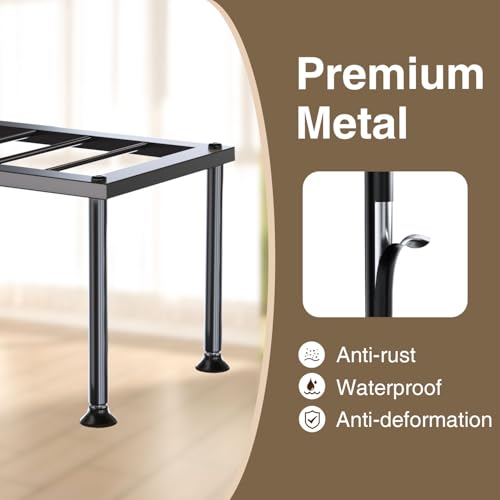 Josmimic 1 Tier Plant Stand: Ladder Plant Holder - Metal Flower Pot Stand - Heavy Duty Flower Rack for Living Room Patio Garden Corner Balcony and Courtyard. - Image 2