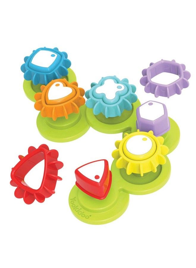 Yookidoo - Shape ‘N’ Spin Gear Sorter. A Developmental Activity Toy For Kids Ages 13. Toddlers Sortering Game With Multiple Colors And Shapes That Also Spins. (Closed Box) - Image 1