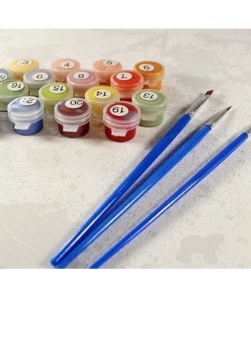 STRATEG Picture hanging tool kit with Ready canvas Hand Made Wall Art for Living Room Large size Floral Modern Abstract Artwork Wall Décor for Bedroom Office House Decorations - Image 3