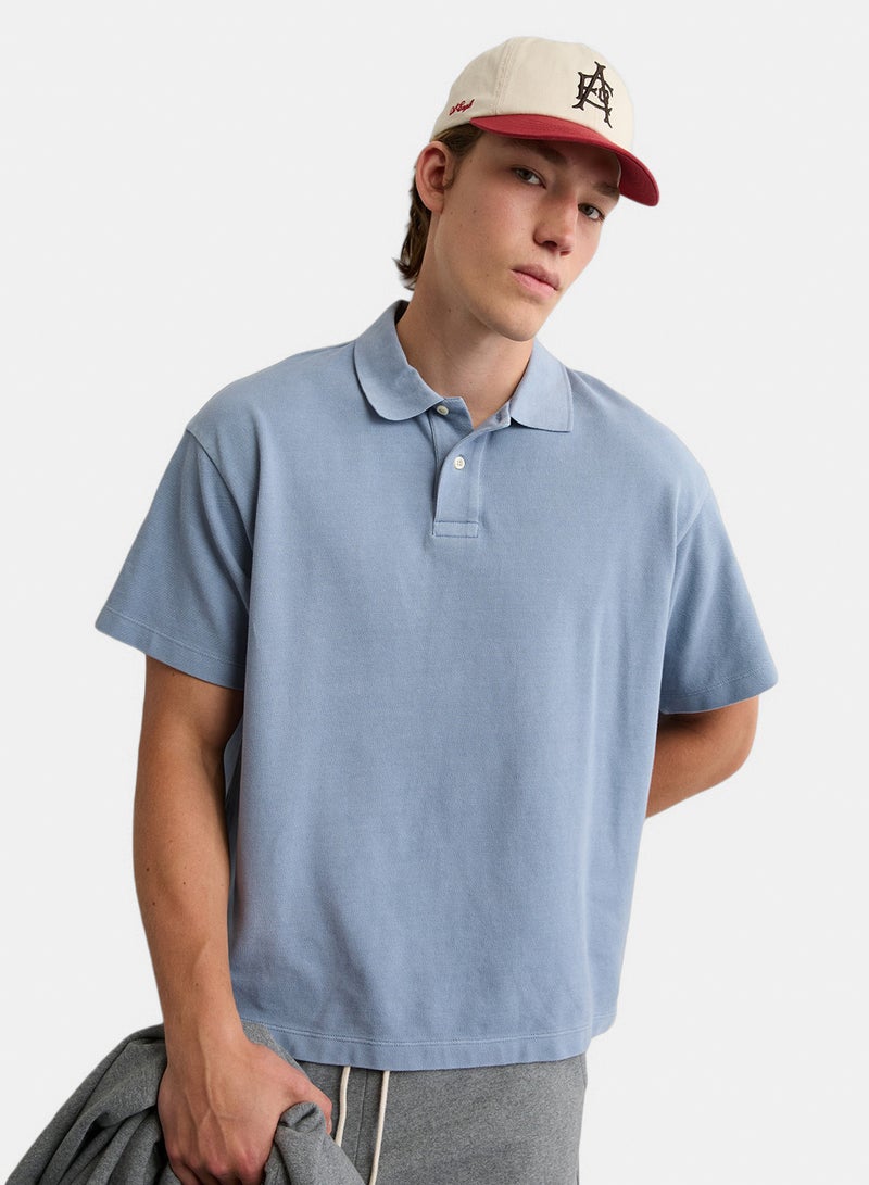 American Eagle AE Boxy Polo Shirt - Image 1