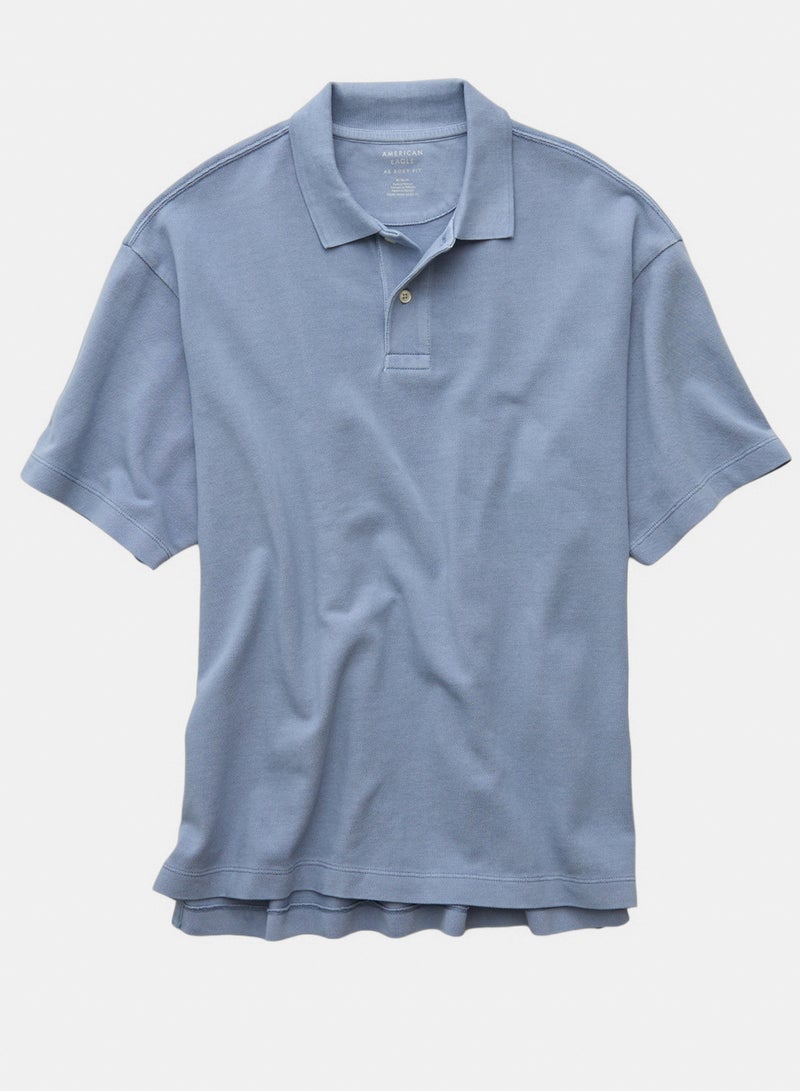 American Eagle AE Boxy Polo Shirt - Image 3