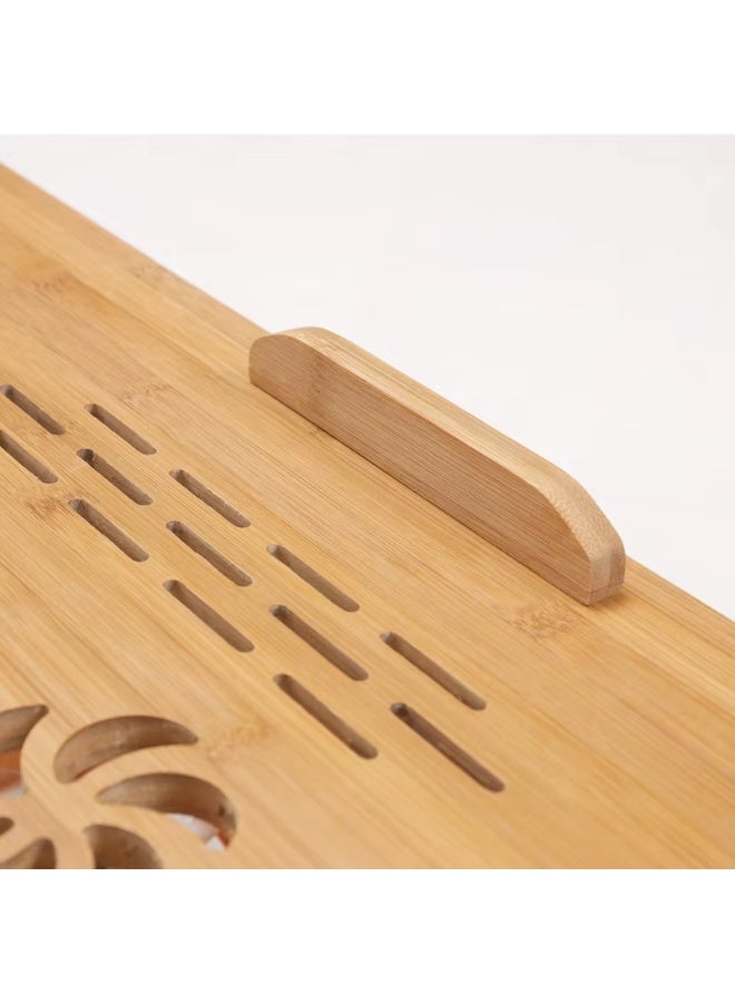 روبيك طاولة لابتوب خشبية مميزة فريدة من نوعها بمرواح تبريد قابلة للتعديل - Image 4