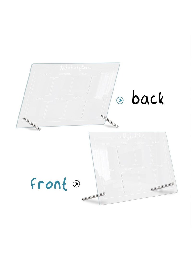 Acrylic Week Plan Desktop Memo Message Board Erasable Office Memo Writing Board - Image 4