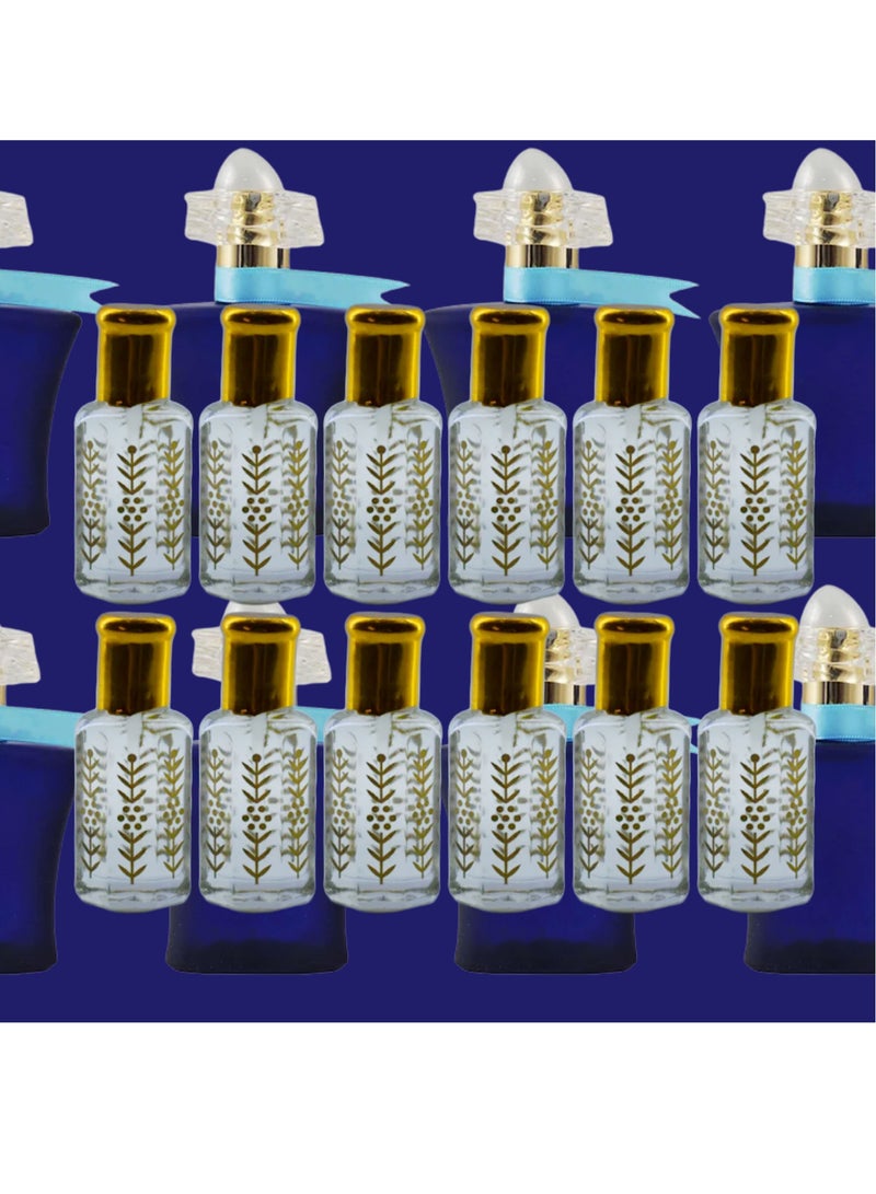 12 قطع زيت عطري بلو ليدي نسائي الشفاف الأصلي 12مل