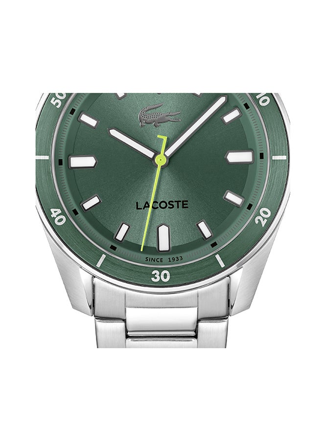 LACOSTE ROUND ANALOG MEN'S GREEN CASE WATCH - 2011425 - Image 4