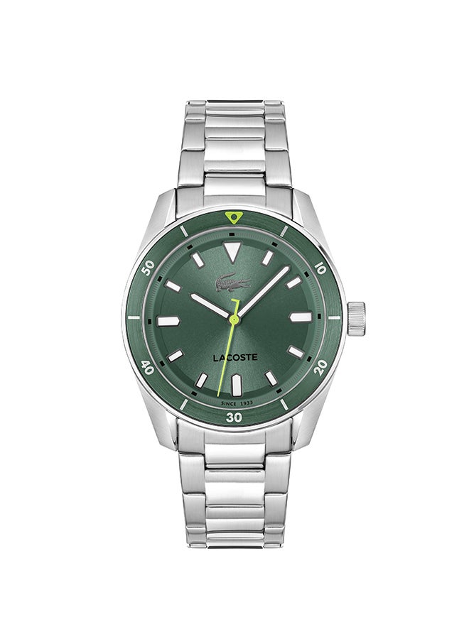 LACOSTE ROUND ANALOG MEN'S GREEN CASE WATCH - 2011425 - Image 1