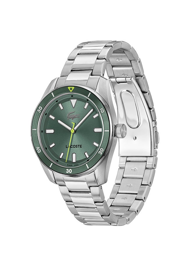LACOSTE ROUND ANALOG MEN'S GREEN CASE WATCH - 2011425 - Image 2