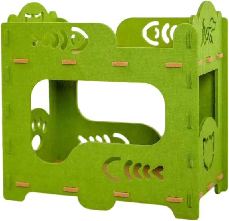 Felt Cat Bed to Assembly Household Outside Furniture Protection Pet Supplies Lounge Bed Kitten House for Resting, 52cmx29cmx53cm - Image 1