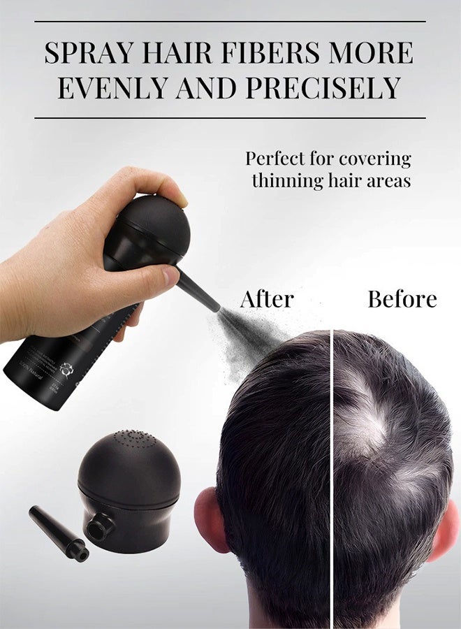 QIRRA Hair Fiber Spray Applicator Pump & Hairline Optimizer Comb – Precision Tool for Thicker Hair Look, Easy Use for Hair Fibers Application, Natural Hairline Styling Kit for Men & Women - Image 5
