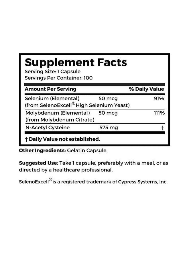 Dr Clark Store N Acetyl Cysteine 575 Mg 100 Gelatin Capsules - Image 3