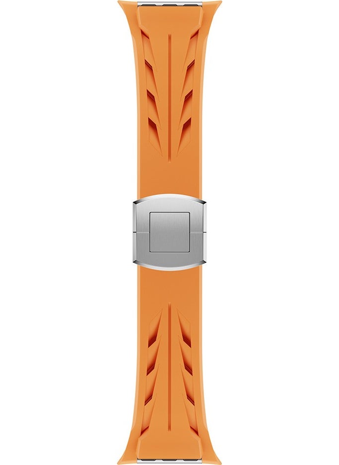 ZORE - Apple Watch 42MM KRD-127 Metal Buckle Silicone Strap-White - Image 1