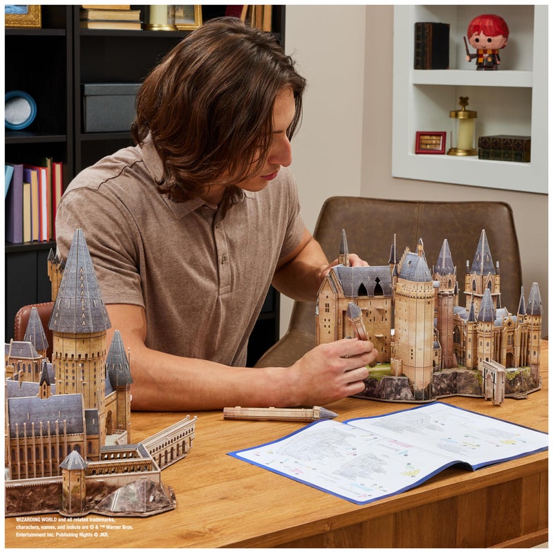 4D Build, Harry Potter Deluxe Hogwarts Castle with Astronomy Tower & Great Hall Over 2ft. Wide Model Kit 384 Pcs | 3D Puzzles for Adults & Teens 12+ - Image 3