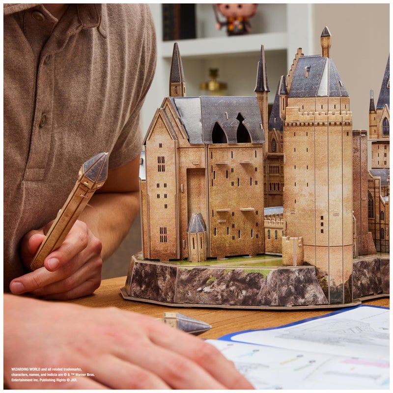 4D Build, Harry Potter Deluxe Hogwarts Castle with Astronomy Tower & Great Hall Over 2ft. Wide Model Kit 384 Pcs | 3D Puzzles for Adults & Teens 12+ - Image 5