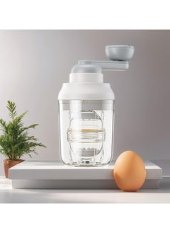 Dominy Egg Homogenizer Manual Puller, Egg Spinner for Boiled Golden Eggs, Egg Scrambler Yolk Mixer in Shell, Silicone Shaker Whisk Hand Tool, Baking Kitchen Utensil, Durable, Transparent Window Design  - Image 4
