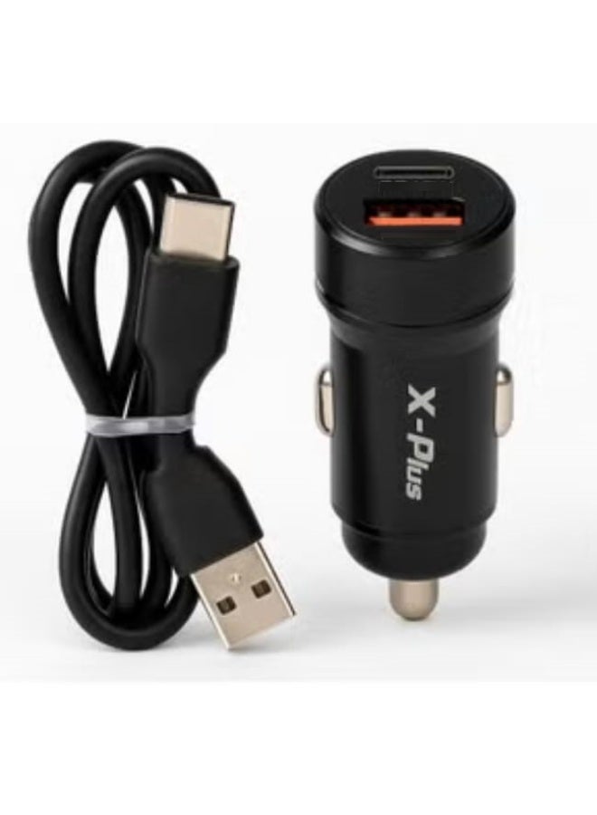X-Plus 45W car charger with 2 USB and TabC ports - Image 3