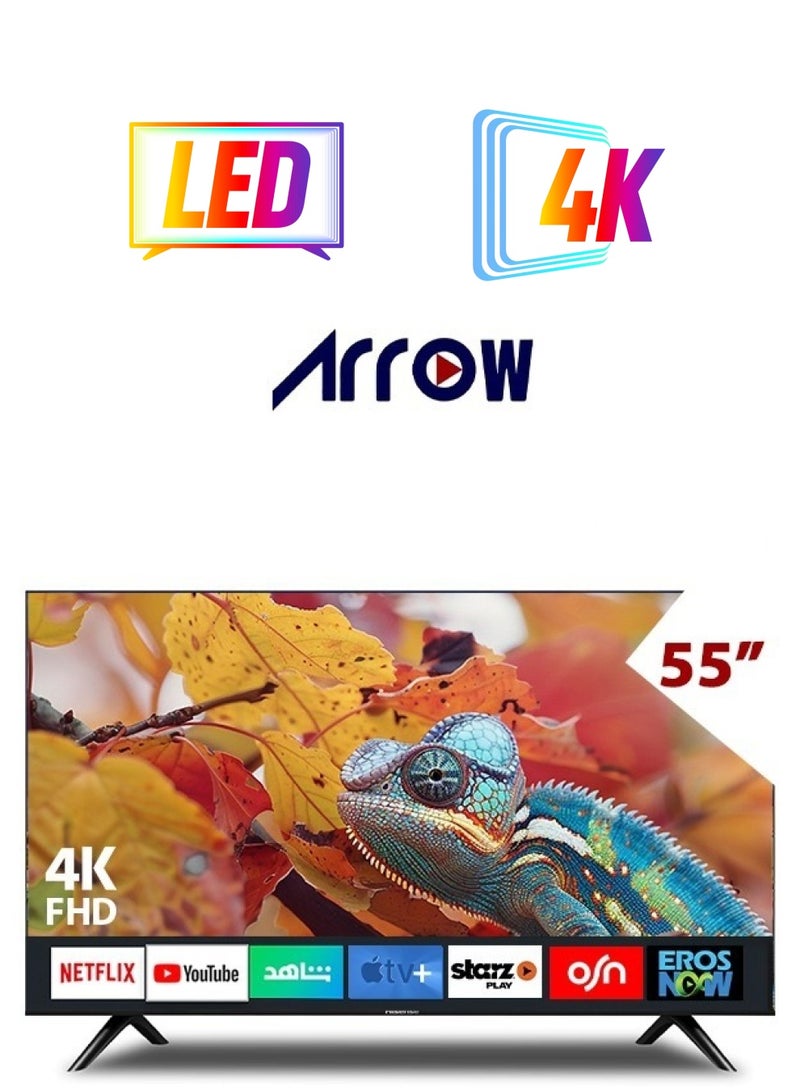 ارو شاشة سمارت - 55 بوصة - 4K FHD - نظام ويب اوس - RO-55LPW - Image 1