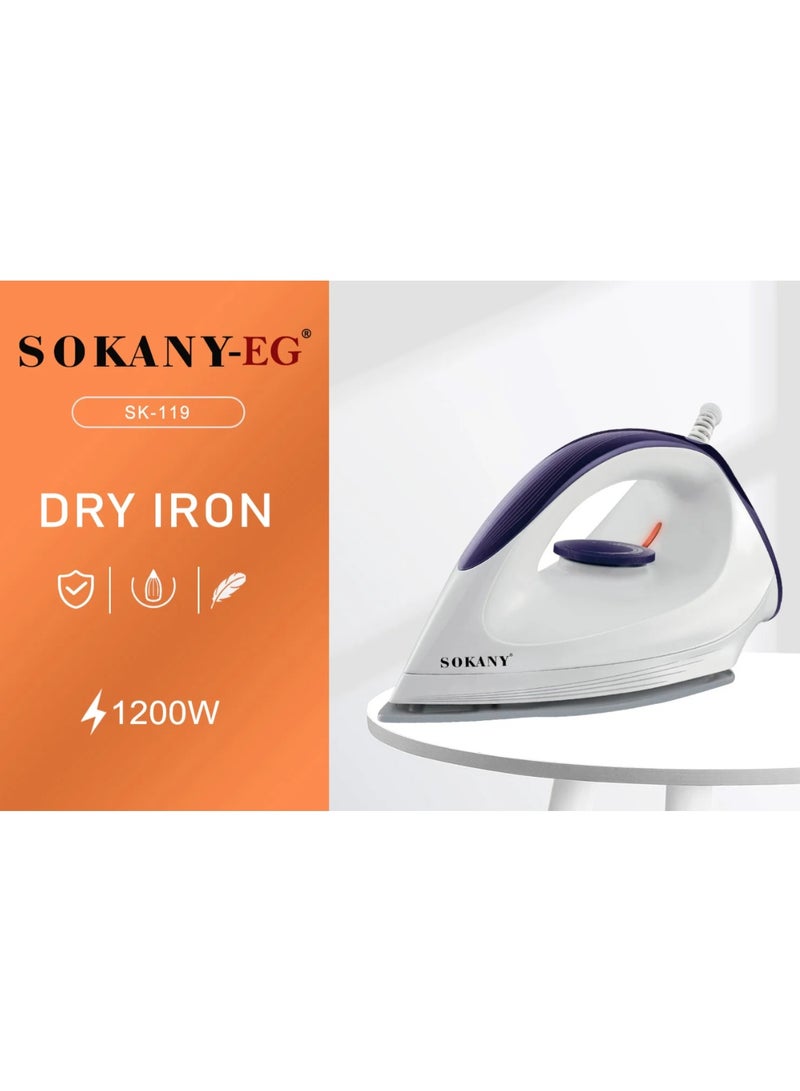 سوكاني مكواة سوكاني A-119 للملابس الجافة، ١٢٠٠ واط - Image 2