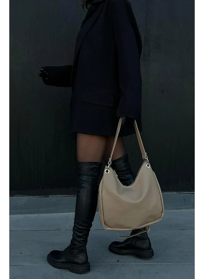 Shule Bags  Valerie Oval Shoulder Bag Vizon. for Women | Best Price UAE