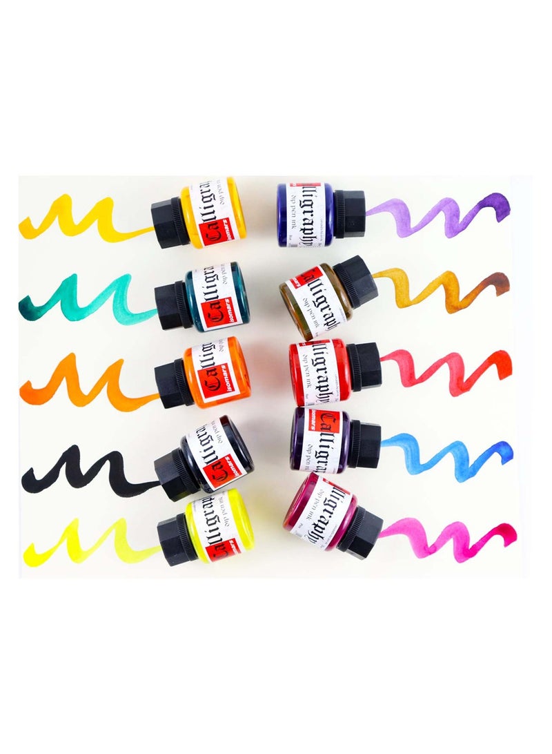 Isomars طقم حبر الخط العربي من 10 ألوان - 35مل - Image 5