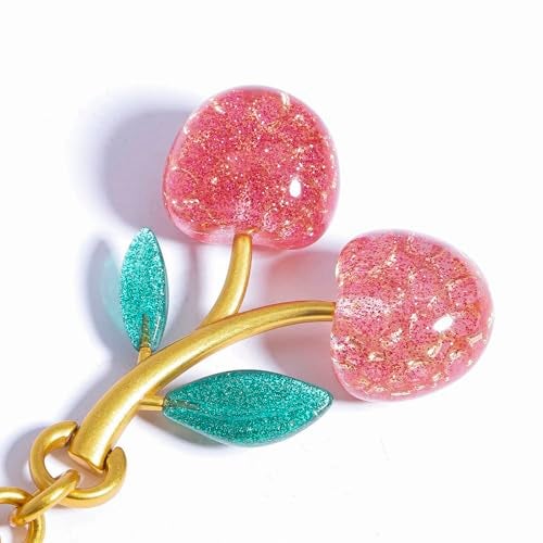 FASTFAIRY Keychain Cherry Bag Charms Purse Key Chains Women Cute Car keyrings leather handbags Valentines Day Gifts - Image 3