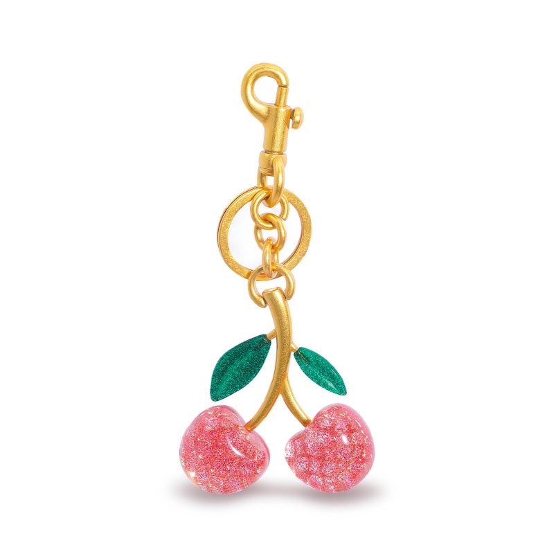 FASTFAIRY Keychain Cherry Bag Charms Purse Key Chains Women Cute Car keyrings leather handbags Valentines Day Gifts - Image 2