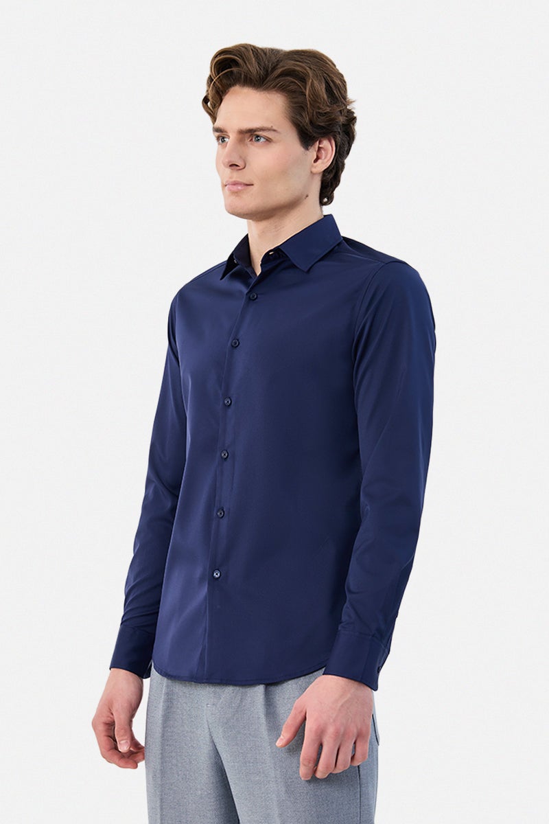 SNITCH Slim Fit Stretch Shirt - Image 4