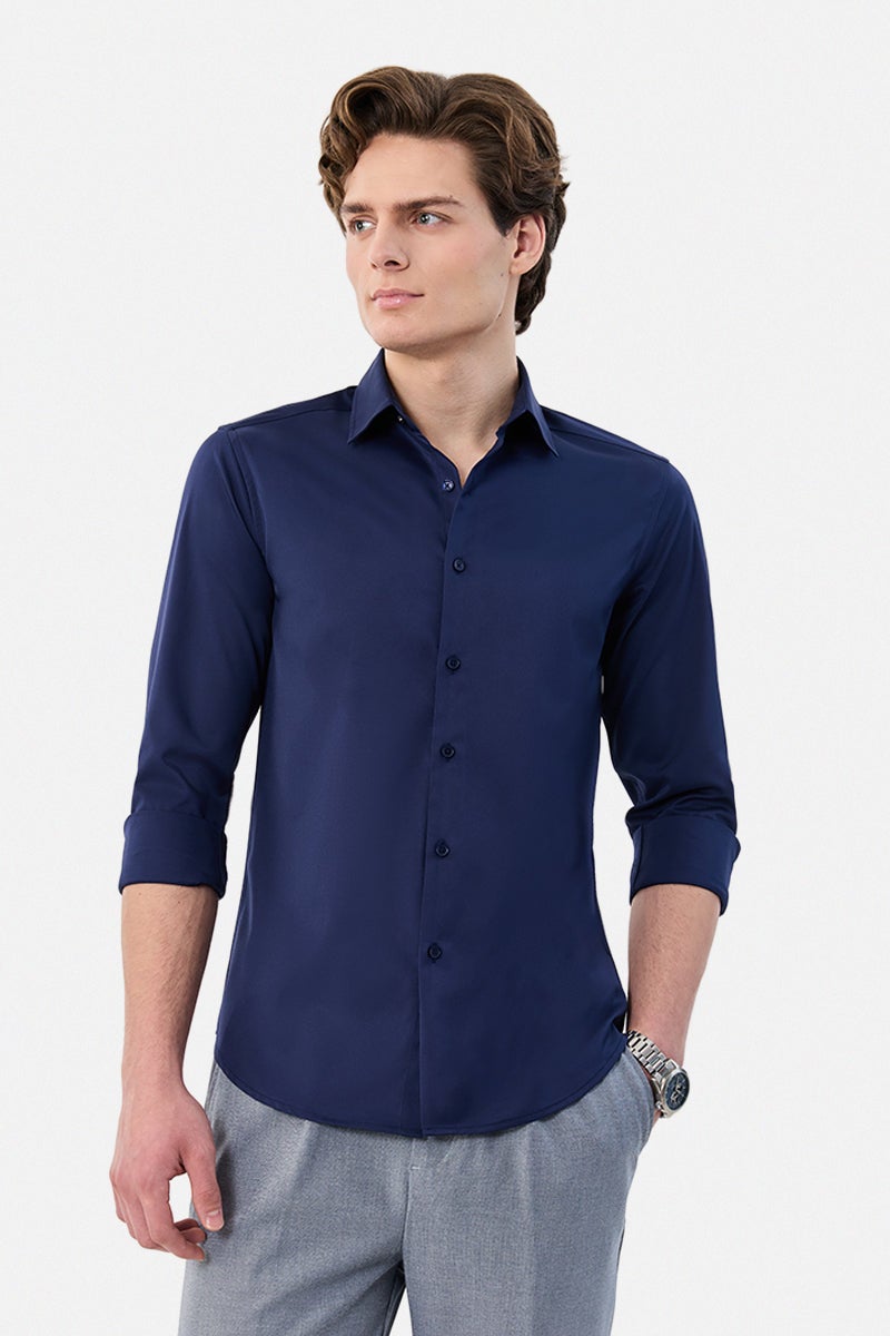 SNITCH Slim Fit Stretch Shirt - Image 1