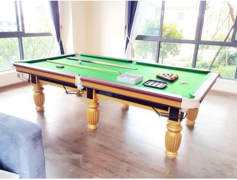 klarako 8' Professional Pool Table Cloth –  Billiard Cloth  Fast Speed High Accuracy Pre Cut Bed and Rails  Easy to Install and Use  Multiple Colors - Image 4