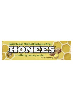 Honees Honees, Honey Lemon Menthol Eucalyptus Drops , 1.6 oz (45 g)  - Image 1
