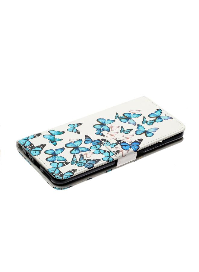 اس-توب جراب لهاتف Samsung Galaxy S22 Ultra 5G برسومات رخامية ملونة من جلد البولي يوريثان - Image 4