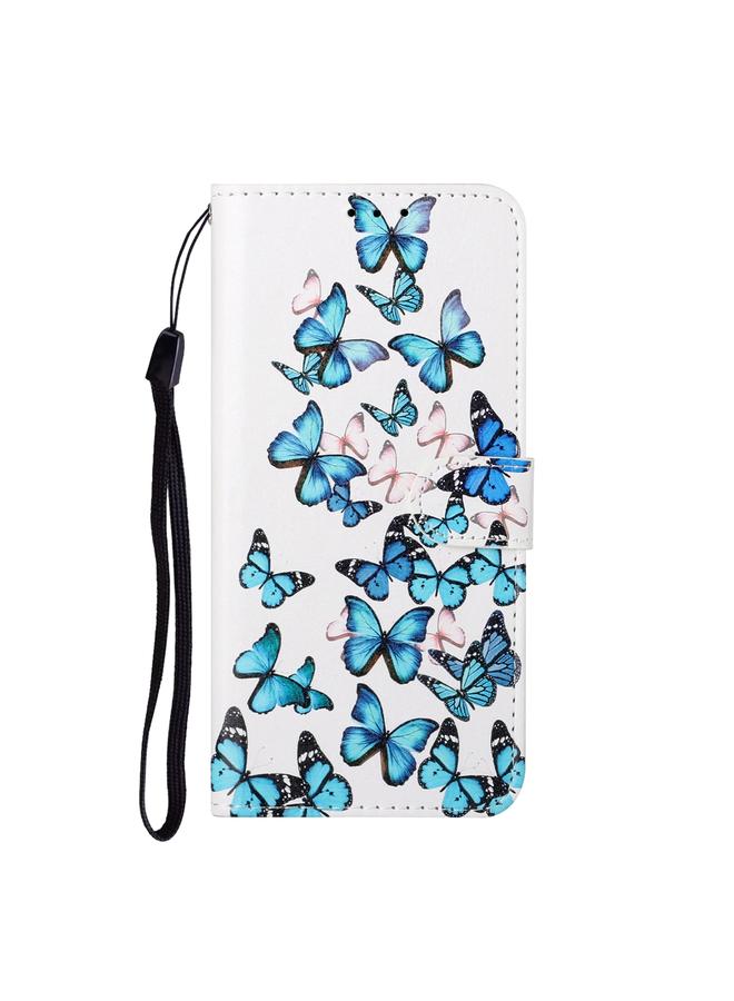 اس-توب جراب لهاتف Samsung Galaxy S22 Ultra 5G برسومات رخامية ملونة من جلد البولي يوريثان - Image 2