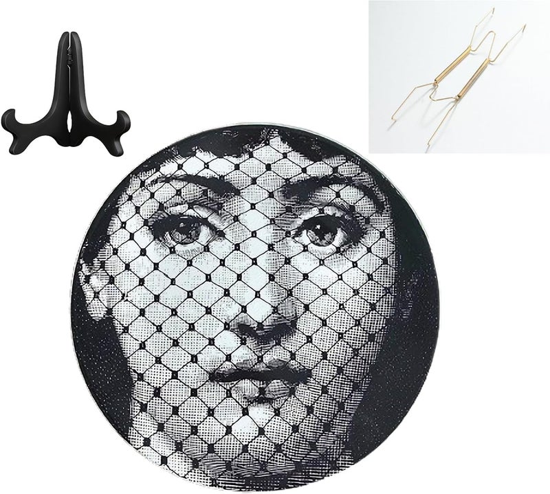 Beccalame Decorative Plates Handmade Ceramic Ornament for Home&Office Wall Decors (with Hanger) (F8) - Image 1