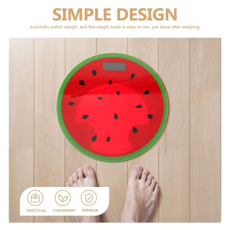 Tofficu Digital Watermelon Electronic Scale Portable Body Weight Scale High Precision Household Fitness Management Small Creative Design - Image 3
