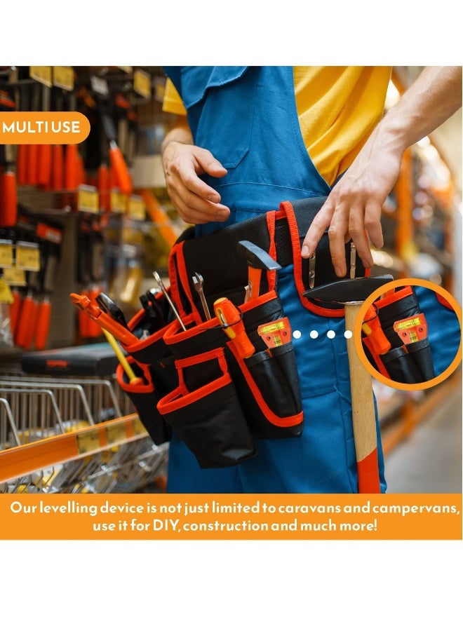4 Pcs Small Caravan Spirit Level, Caravan Levelling Motorhome Gadget, Mini Caravan Leveller Devices, Accessories Gadgets, Motorhome Gadgets Levellers, Mini Level Spirit for Levelling Campervan - Image 4