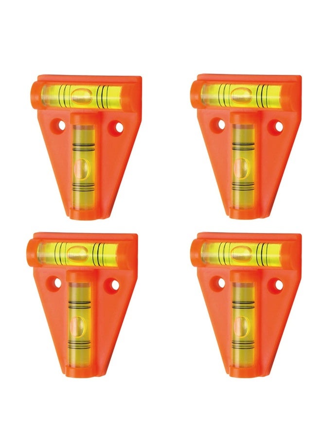 4 Pcs Small Caravan Spirit Level, Caravan Levelling Motorhome Gadget, Mini Caravan Leveller Devices, Accessories Gadgets, Motorhome Gadgets Levellers, Mini Level Spirit for Levelling Campervan - Image 1