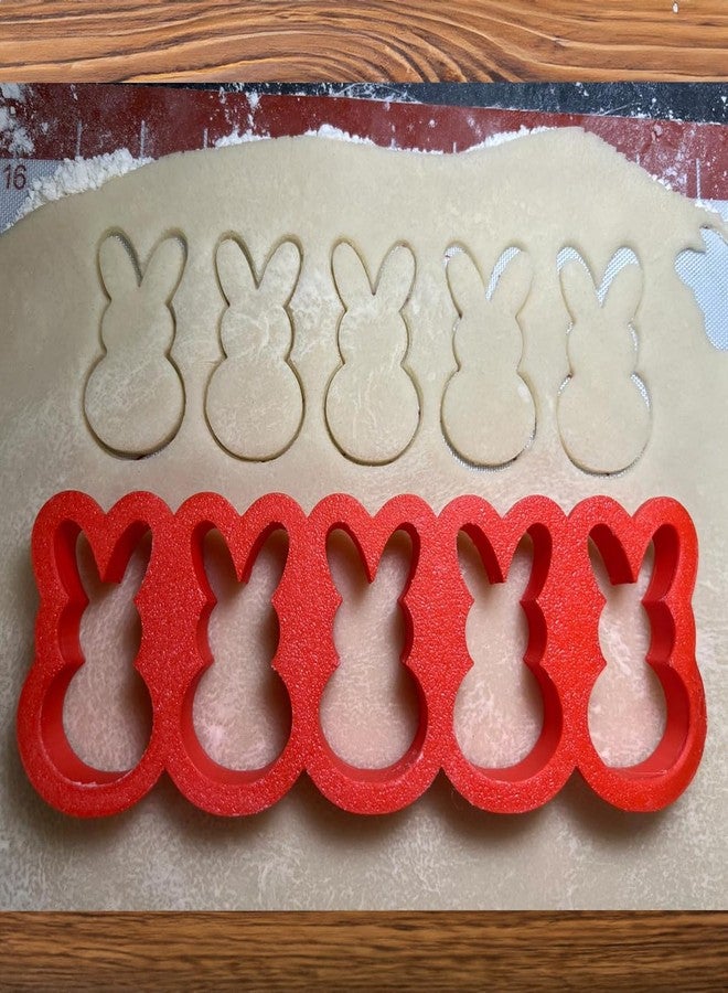 Mighty Gadget 2 inch Easter Bunny Rabbit Cookie Cutter, Made in USA (5 bunny) - Image 1