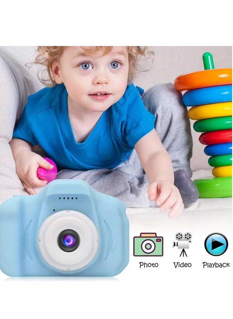 Enjoylifeme Mini Children LCD 2inch HD Digital Camera Video Photo Recorder Kids Toy Gift Blue  - Image 1