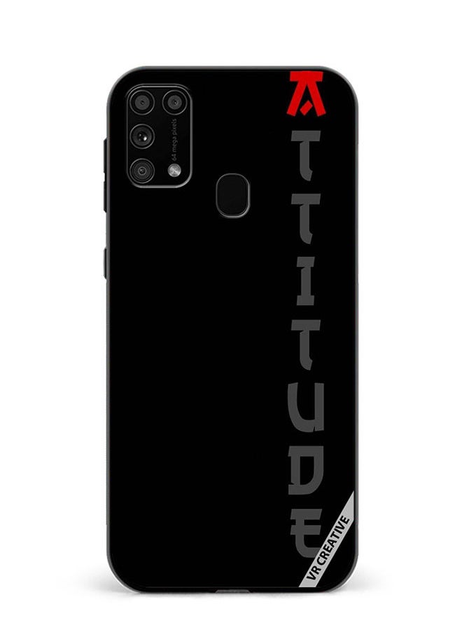 VR CREATIVE - Protective Case Cover For Samsung Galaxy M31/M31 Prime Black With Text Design Multicolour - Image 1