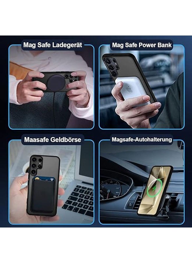 General - Magnetic Samsung Galaxy S24 Ultra Case with Screen Protector [with MagSafe] [Translucent Matte Back & Soft Edge] Samsung Galaxy S24 Ultra 5G Case Matte Hard Phone Case - Image 1