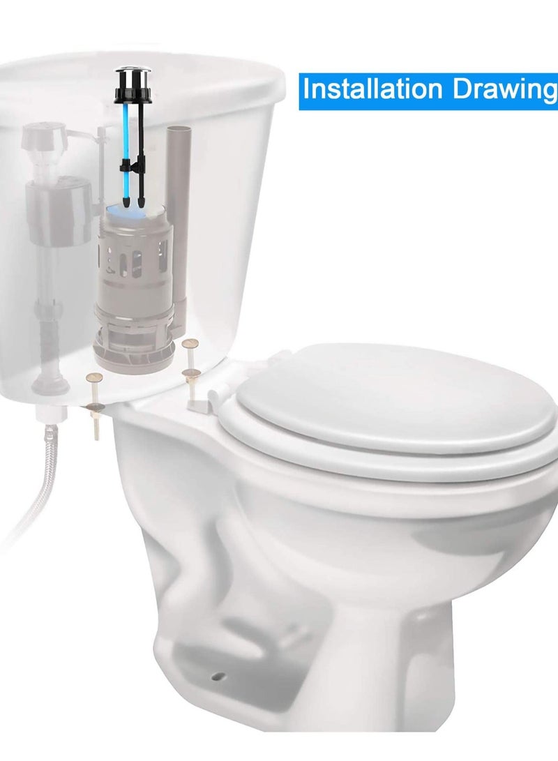 Toilet Push Button 38mm Thread Diameter Dual Push Flushing Button Adjustable Toilet Water Tank Button - Image 5