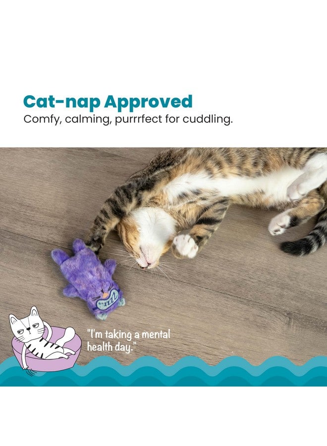 Catstages Purr Pillow Kitty Calming Cat Toy with Touch-Activated Purring and Soft Plush, Purple - Helps Reduce Stress & Provide Anxiety Relief for Cats, X-Large - Image 2