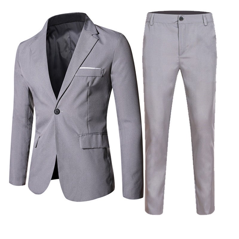 Suit Suit Men'S Two-Piece Best Man'S Suit Korean Slim-Fit Groom'S Wedding Dress Men'S Suit Formal Wear Business Wear - Image 2